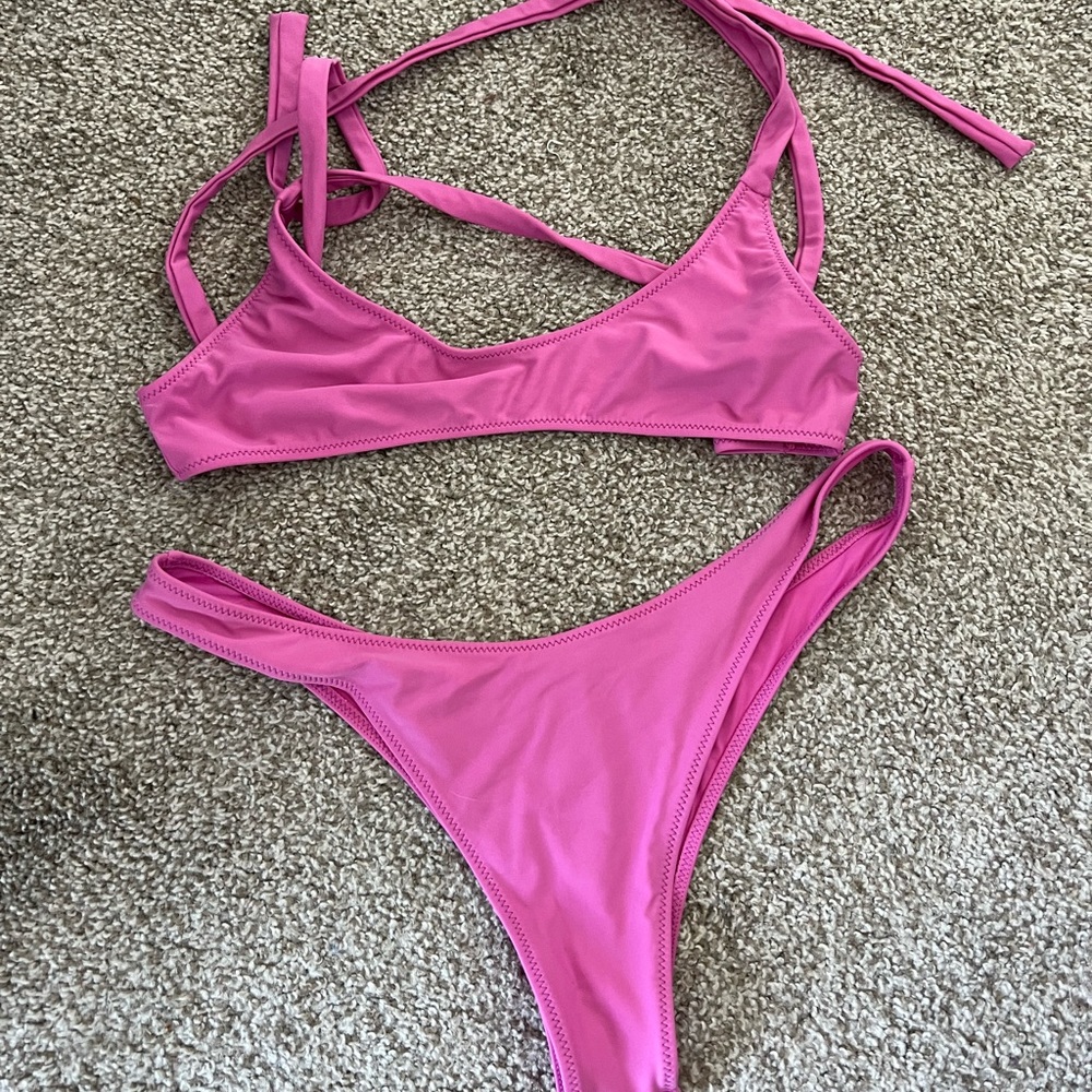 White Fox Orchid Bikini Set